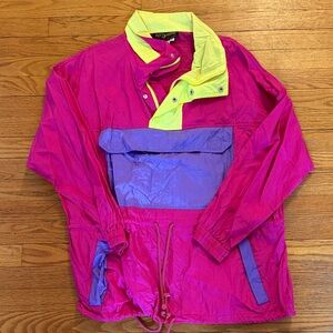 Vintage Neon Windbreaker